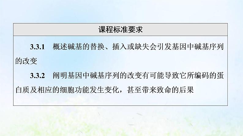 2022版新教材高考生物一轮复习第7单元生物的变异育种与进化第19课基因突变和基因重组课件新人教版02