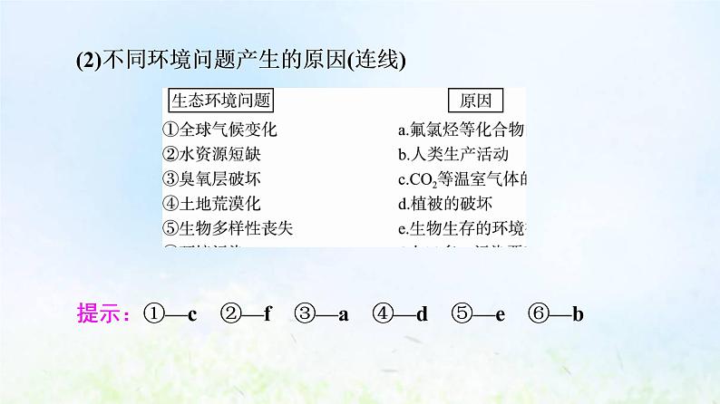 2022版新教材高考生物一轮复习第9单元生物与环境第32课人与环境课件新人教版第8页