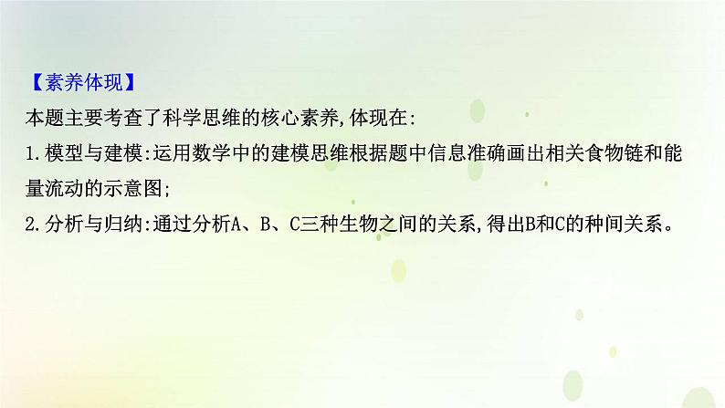 江苏专版2021届高考生物二轮复习必考大题强化课4生态系统的结构和功能课件第5页