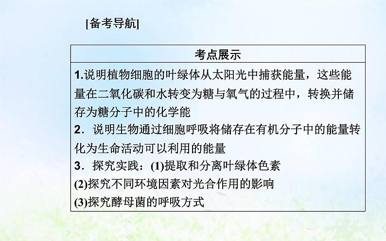 2022届新教材高考生物一轮复习专题四细胞代谢课件第2页