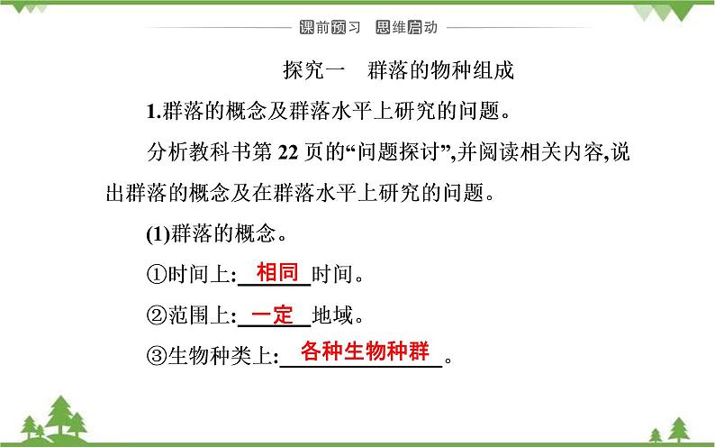 2021秋人教版生物选择性必修2课件：第2章+第1节+群落的结构04