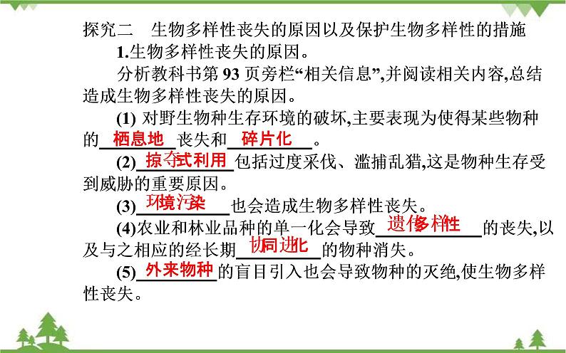 2021秋人教版生物选择性必修2课件：第4章+第2节+生物多样性及其保护第5页