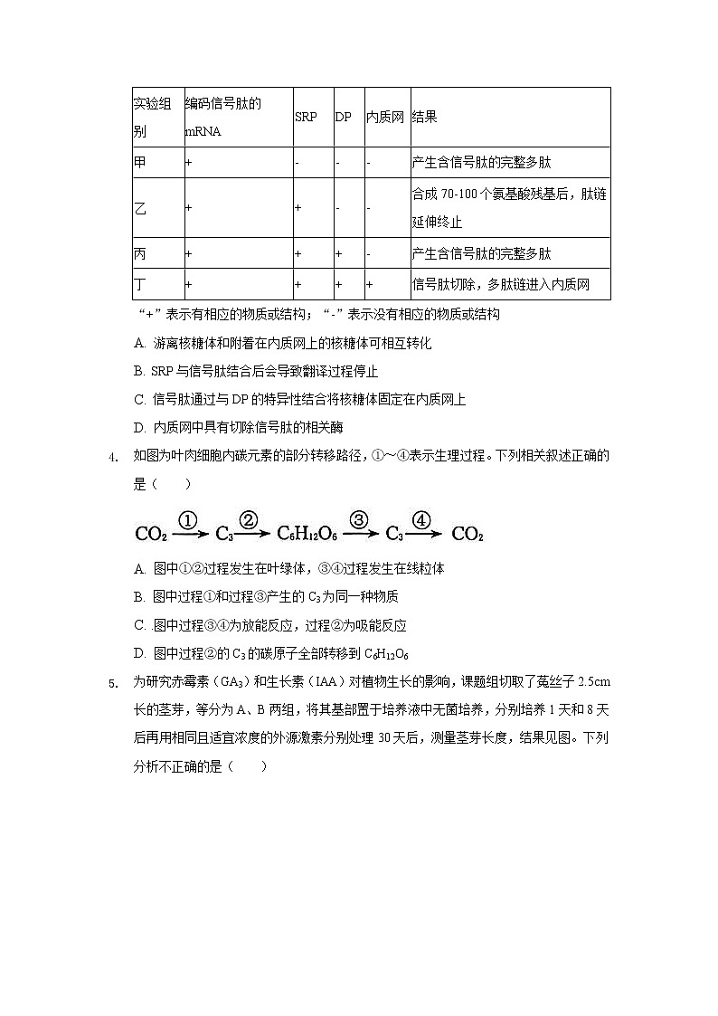 安徽省桐城市2022届高三上学期开学教学质量检测 生物 (含答案)第2页