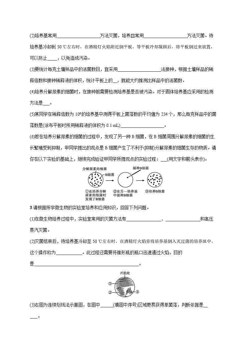 2022届高考生物一轮总复习  课时规范练36　微生物的培养及应用第2页