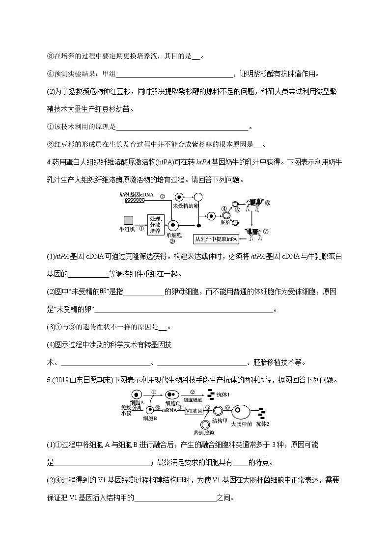 2022届高考生物一轮总复习  课时规范练41　动物细胞工程第3页