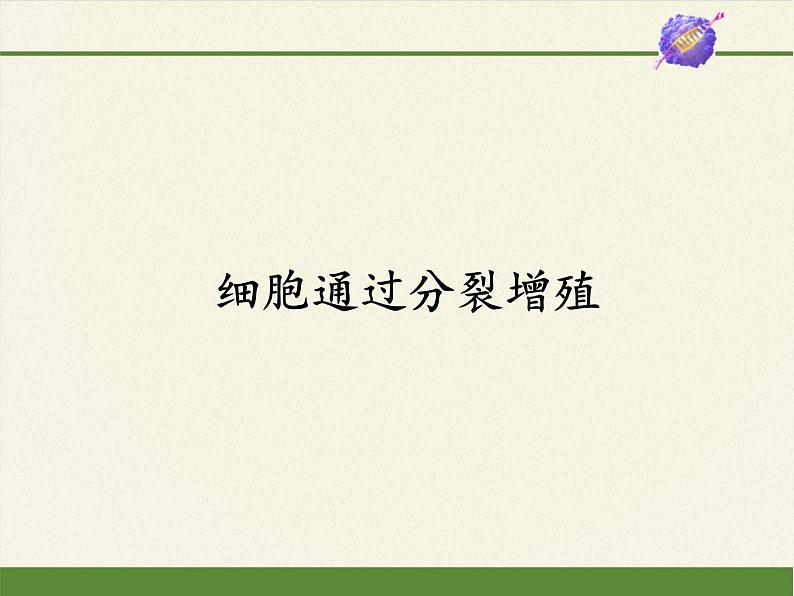 2021-2022学年高中生物浙科版（2019）必修一4.1细胞通过分裂增殖 课件第1页