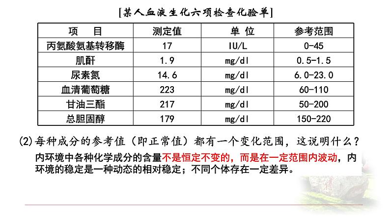 1.2内环境的稳态 课件 【新教材】人教版（2019）高中生物选择性必修一03