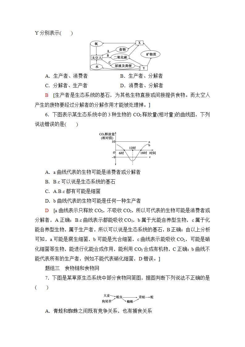 人教版（新课标）高中生物必修3  5.1 生态系统的结构练习题03