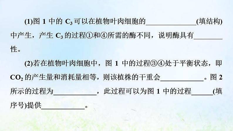 2022版新教材高考生物一轮复习第3单元细胞的能量供应和利用高频考点进阶课2光合作用和细胞呼吸的综合应用课件新人教版05