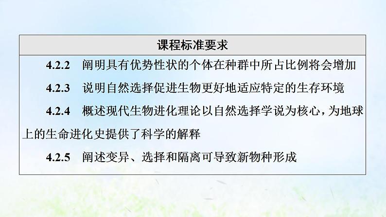 2022版新教材高考生物一轮复习第7单元生物的变异育种与进化第21课生物的进化课件新人教版03