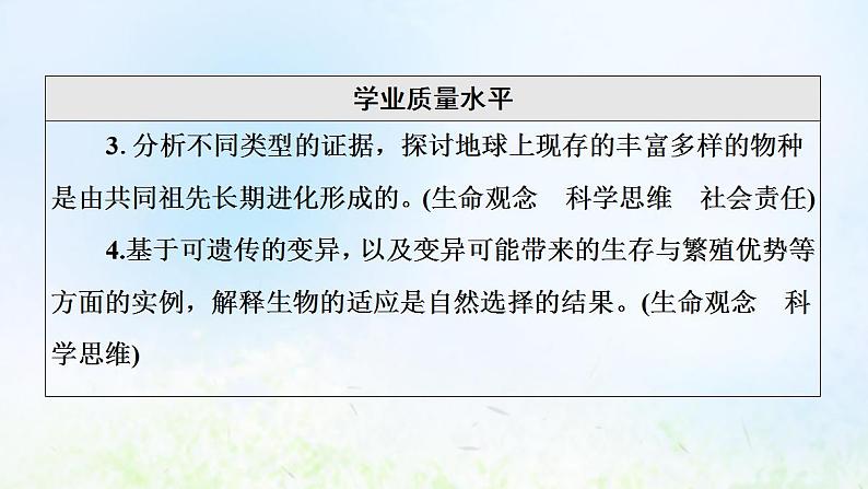 2022版新教材高考生物一轮复习第7单元生物的变异育种与进化第21课生物的进化课件新人教版05