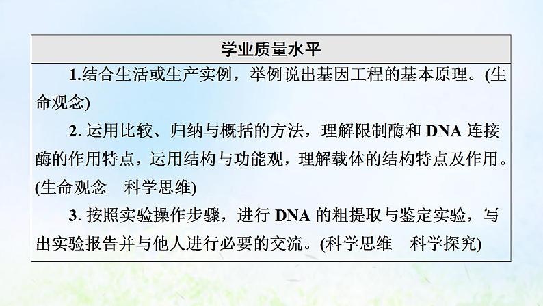 2022版新教材高考生物一轮复习第10单元生物技术与工程第38课基因工程课件新人教版第4页