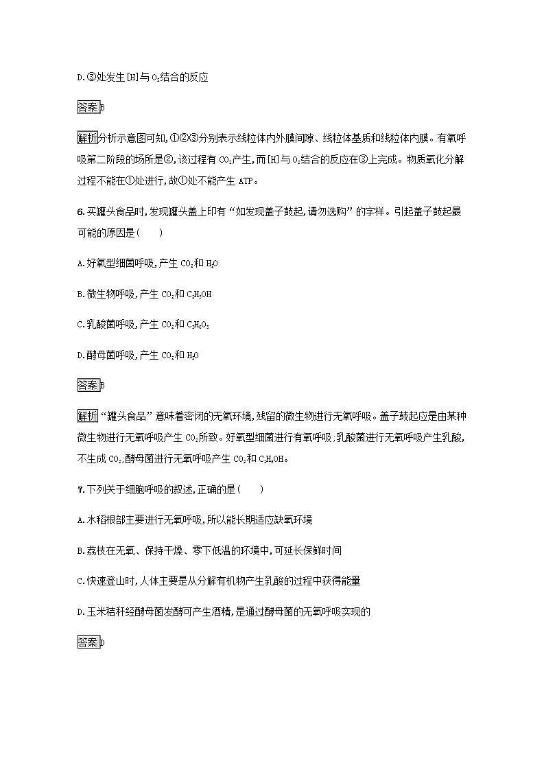 高中生物第5章细胞的能量供应和利用课件+课后练习+过关检测打包14套新人教版必修103