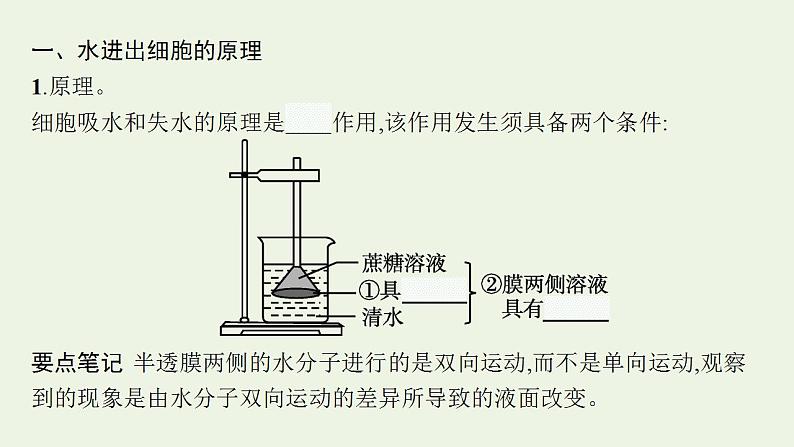 高中生物第4章细胞的物质输入和输出课件+课后练习+过关检测打包6套新人教版必修105