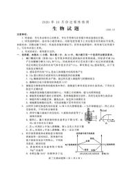 2021届山东省潍坊高密市等三县市高三10月过程性检测生物试题  PDF版