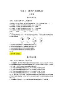 2022版高考生物选考江苏专用一轮总复习集训：专题9遗传的细胞基础 —应用集训