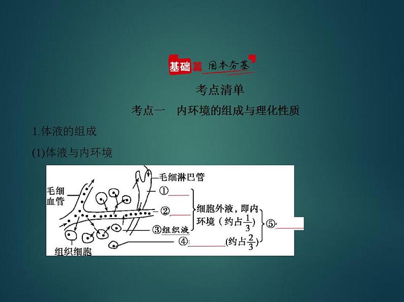 2022版高考生物选考江苏专用一轮总复习课件：专题15人体的内环境与稳态 —基础篇第2页