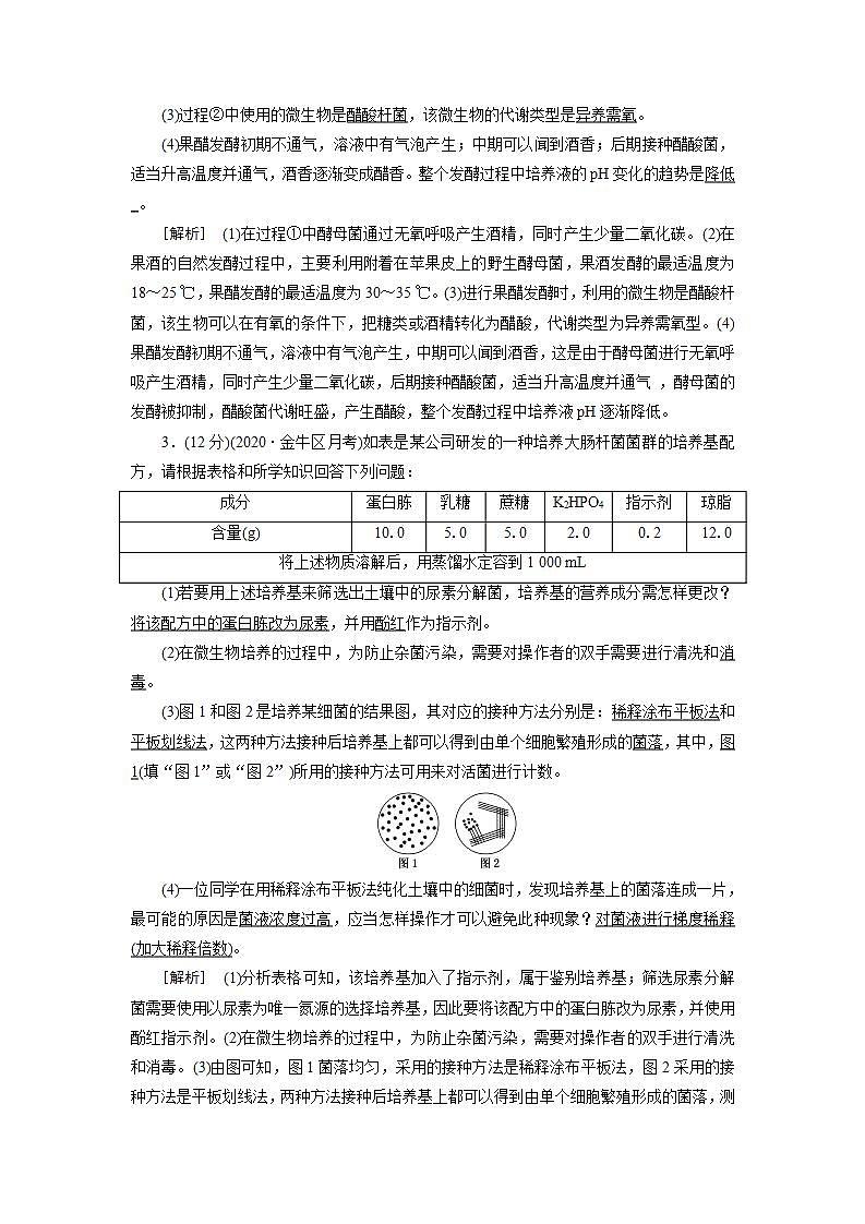 2022届高考生物（人教版）一轮总复习练习：选修一　生物技术工程 Word版含答案第2页