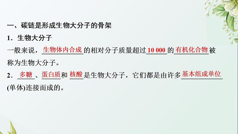 2021_2022学年新教材高中生物第1章细胞的分子组成课件打包4套苏教版必修106