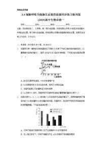 高中生物浙科版 (2019)必修1《分子与细胞》第三章 细胞的代谢第四节 细胞呼吸为细胞生活提供能量优秀课后练习题