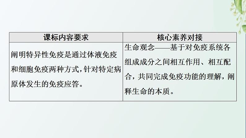 新教材高中生物第4章免疫调节第2节特异性免疫课件新人教版选择性必修102