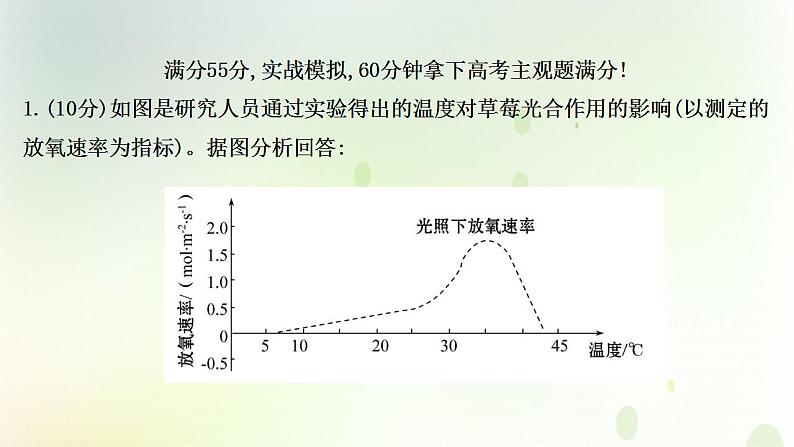 江苏专版2021届高考生物二轮复习非选择题专项练二课件第2页