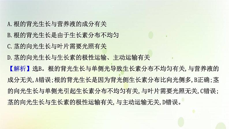 新教材高中生物第5章植物生命活动的调节第4节环境因素参与调节植物的生命活动课时检测课件新人教版选择性必修第一册04