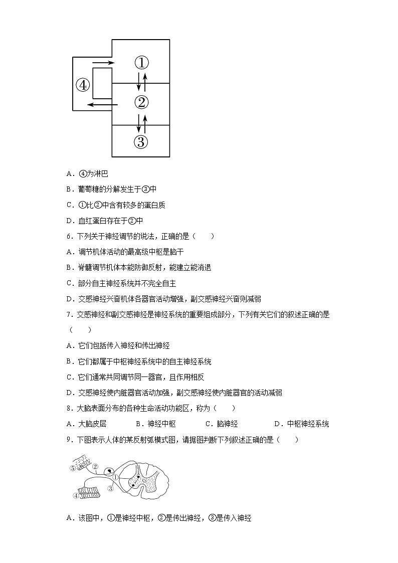 海南省东方市2021-2022学年高二上学期第一次月考生物试题（word版含答案）第2页