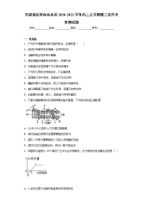 甘肃省庆阳市合水县2020-2021学年高三上学期第二次月考生物试题（word版含答案）