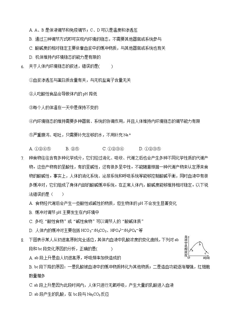 安徽省定远县炉桥中学2021-2022学年高二上学期10月教学质量检测生物【试卷+答案】02