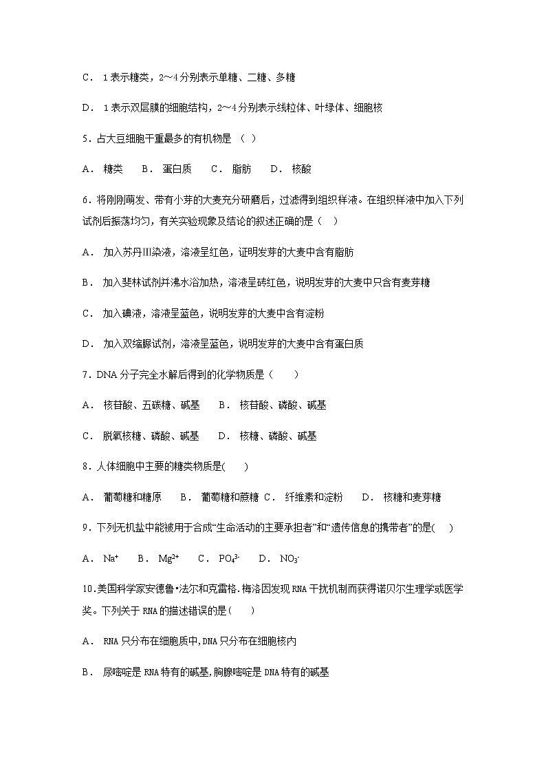 黑龙江省青冈县第一中学校2022届高三上学期期初考试生物试题 含答案02