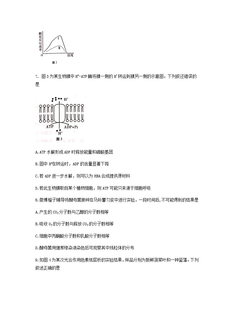 2022届重庆市巴蜀中学高三上学期9月高考适应性月考（二）生物试题含答案03