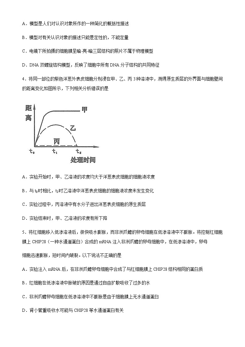 2021届重庆市第一中学校高三上学期第三次月考生物试题含答案02