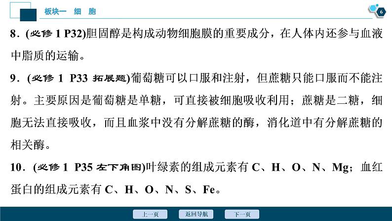 专题01 细胞的分子组成-2021年高考生物二轮模块复习课件（共91张PPT）第7页