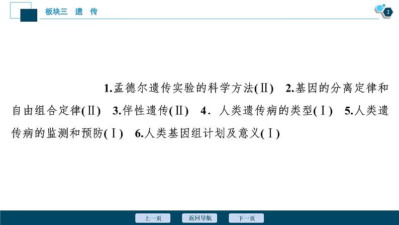 专题07 遗传的基本规律和人类遗传病-2021年高考生物二轮模块复习课件（共158张PPT）第3页