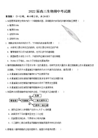 广东省东莞市第四高级中学2021-2022学年高三上学期期中考试生物【试卷+答案】