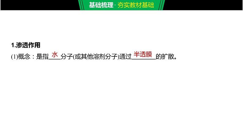 2020年高中生物新教材同步必修第一册 第4章 第1节　被动运输课件PPT05