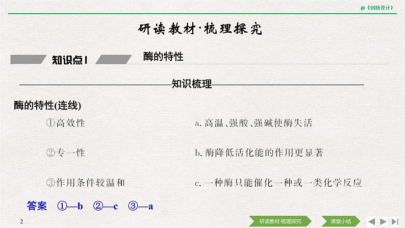 第1节　降低化学反应活化能的酶第2课时　酶的特性和影响酶活性的条件课件PPT02