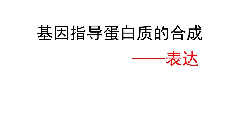 高中生物必修二 4.1 基因指导蛋白质的合成课件PPT03