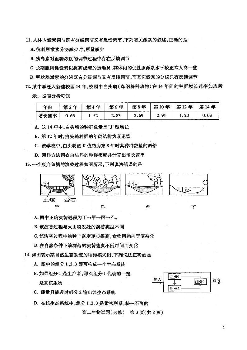 2020-2021学年江苏省徐州市高二上学期期中考试生物试题（选修） PDF版03
