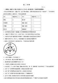 山东省枣庄市薛城区2021-2022学年高二上学期期中考试生物【试卷+答案】