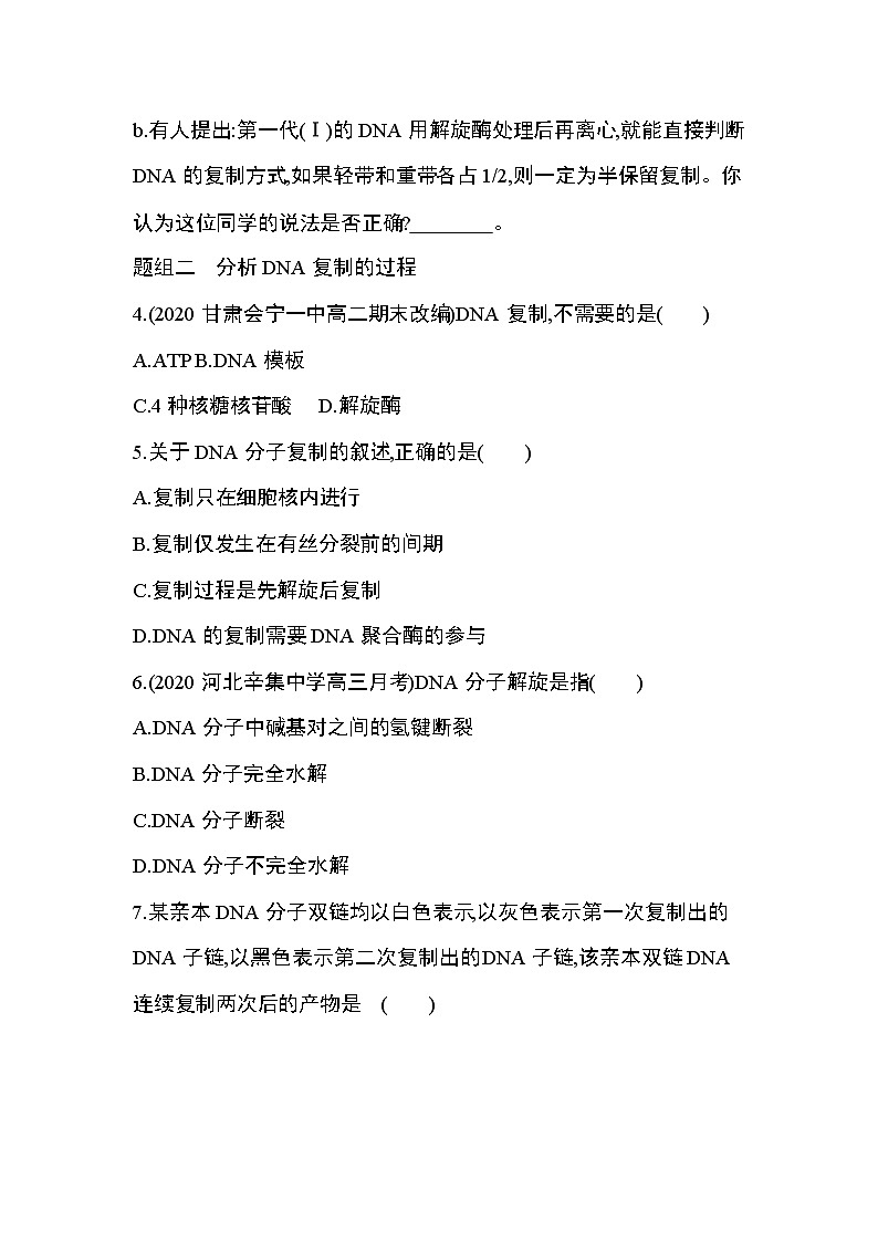 第3节　DNA的复制练习题03