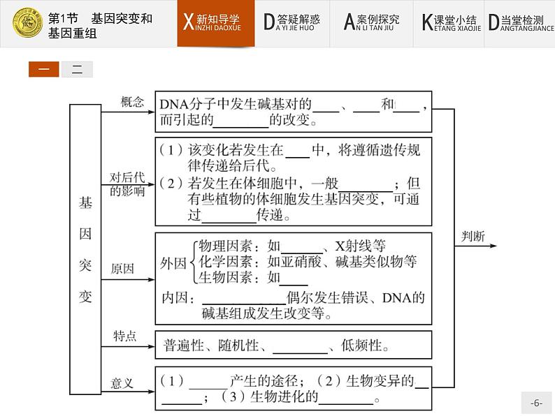 高中生物人教版必修2课件：5.1 基因突变和基因重组06