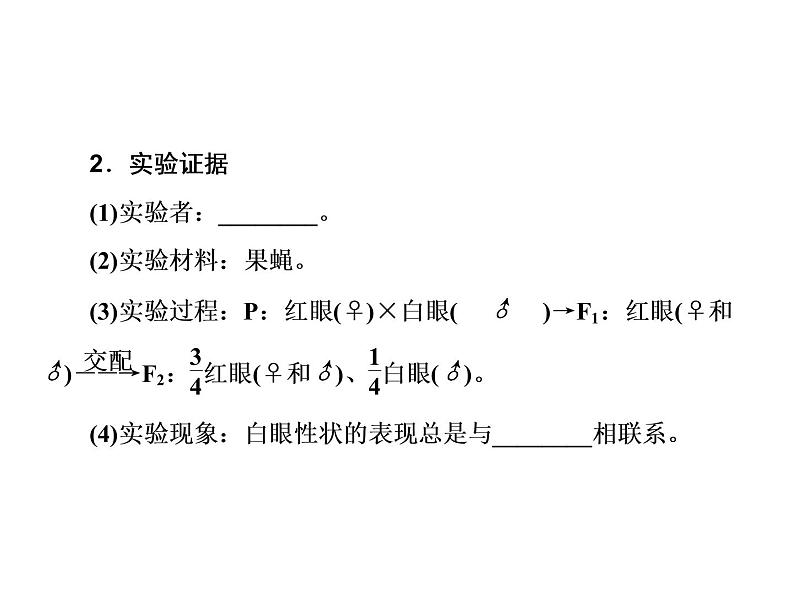 生物人教版大一轮复习课件：第16讲基因在染色体上和伴性遗传04