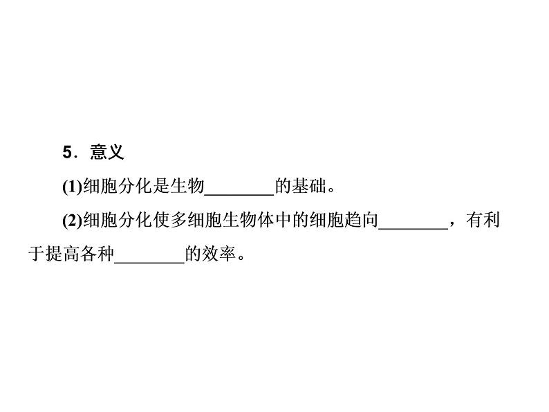 生物人教版大一轮复习课件：第12讲细胞的分化、衰老、凋亡及癌变第5页