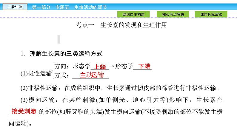 高三生物大二轮专题复习课件：专题五 生命活动的调节5.3第6页