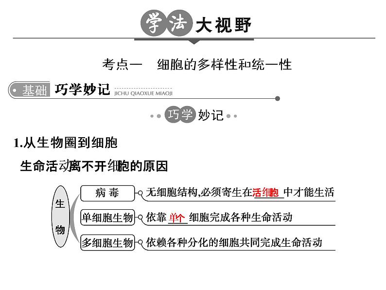 高考生物一轮总复习课件：专题2 细胞的结构和功能03