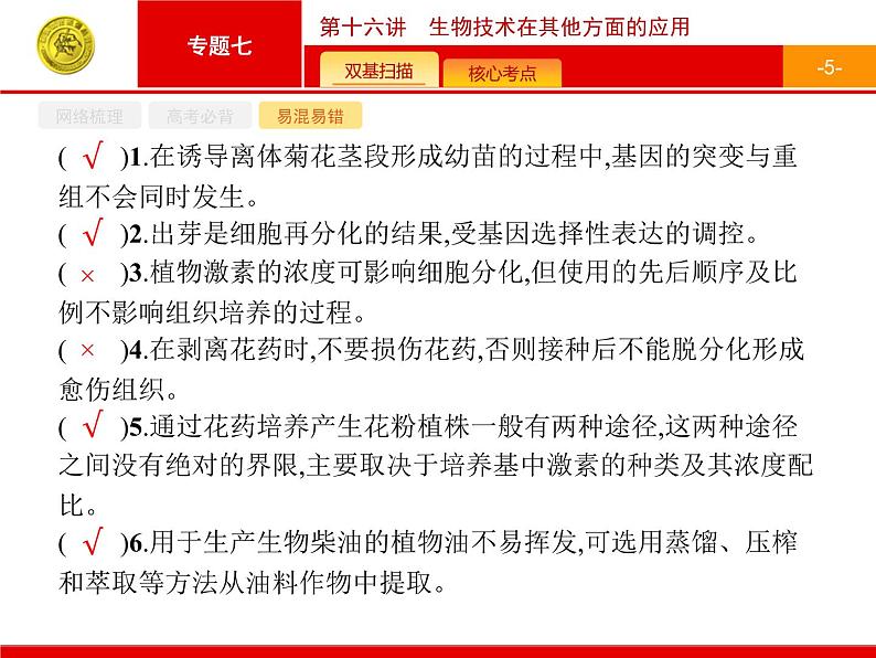 高考生物二轮课件：7.16 生物技术在其他方面的应用第5页