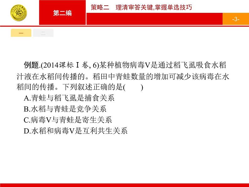 高考生物二轮课件：策略二 理清审答关键掌握单选技巧第3页