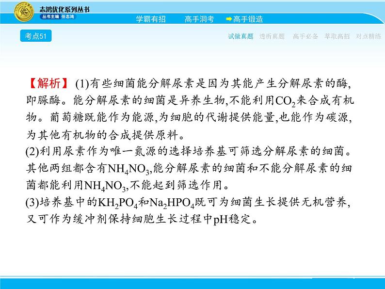 2018届高考生物一轮（课标通用）课件：专题二十二 微生物的应用第7页